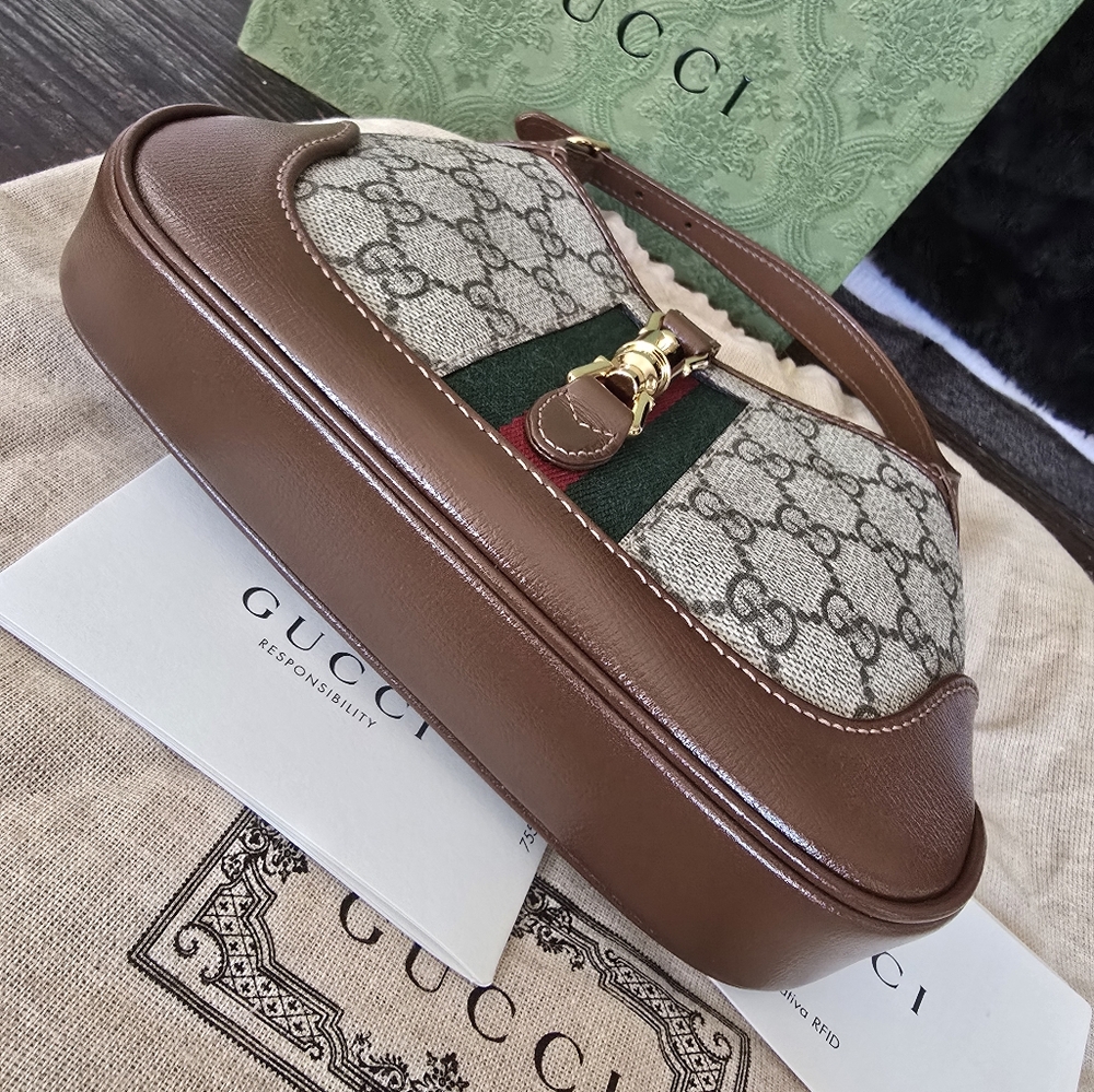 Authentic Gucci Jackie 1961 Mini Bag 2way, Handbag Or Crossbody Bag - Picture 5 of 16